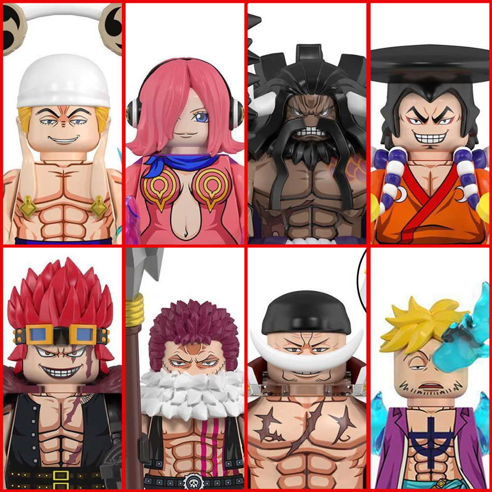 Lego Set Technic - One Piece Baustein-Minifiguren 8 Stück Kaido
