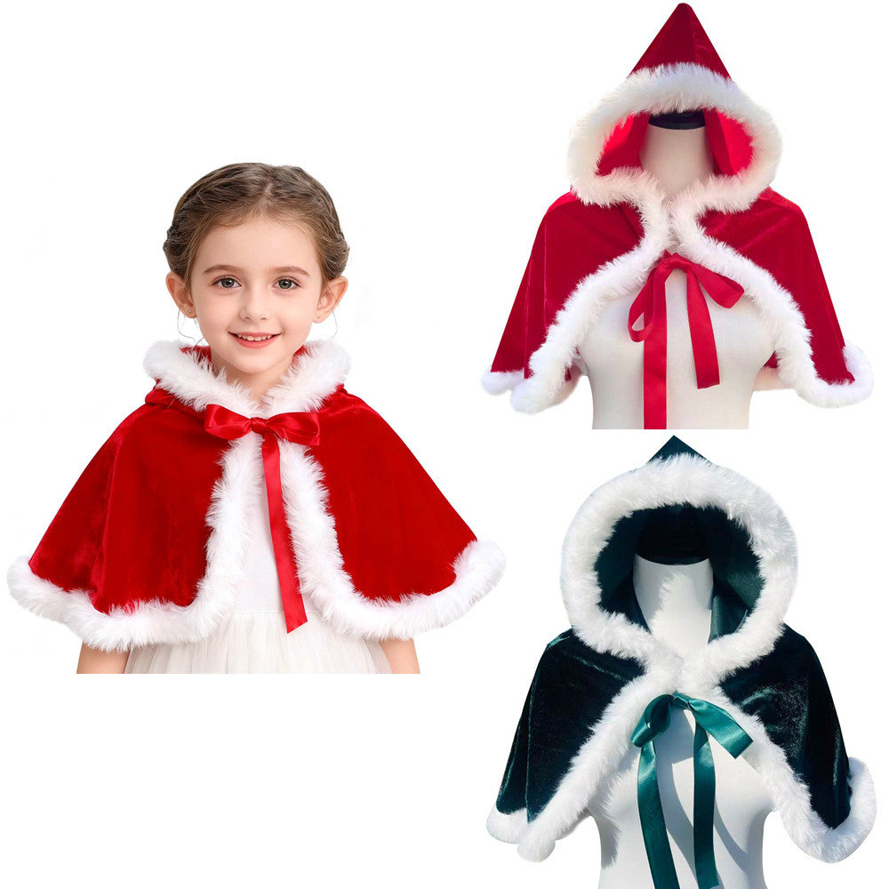 Elf Costume Christmas - Neue Weihnachten Mit Kapuze Cape Schal
