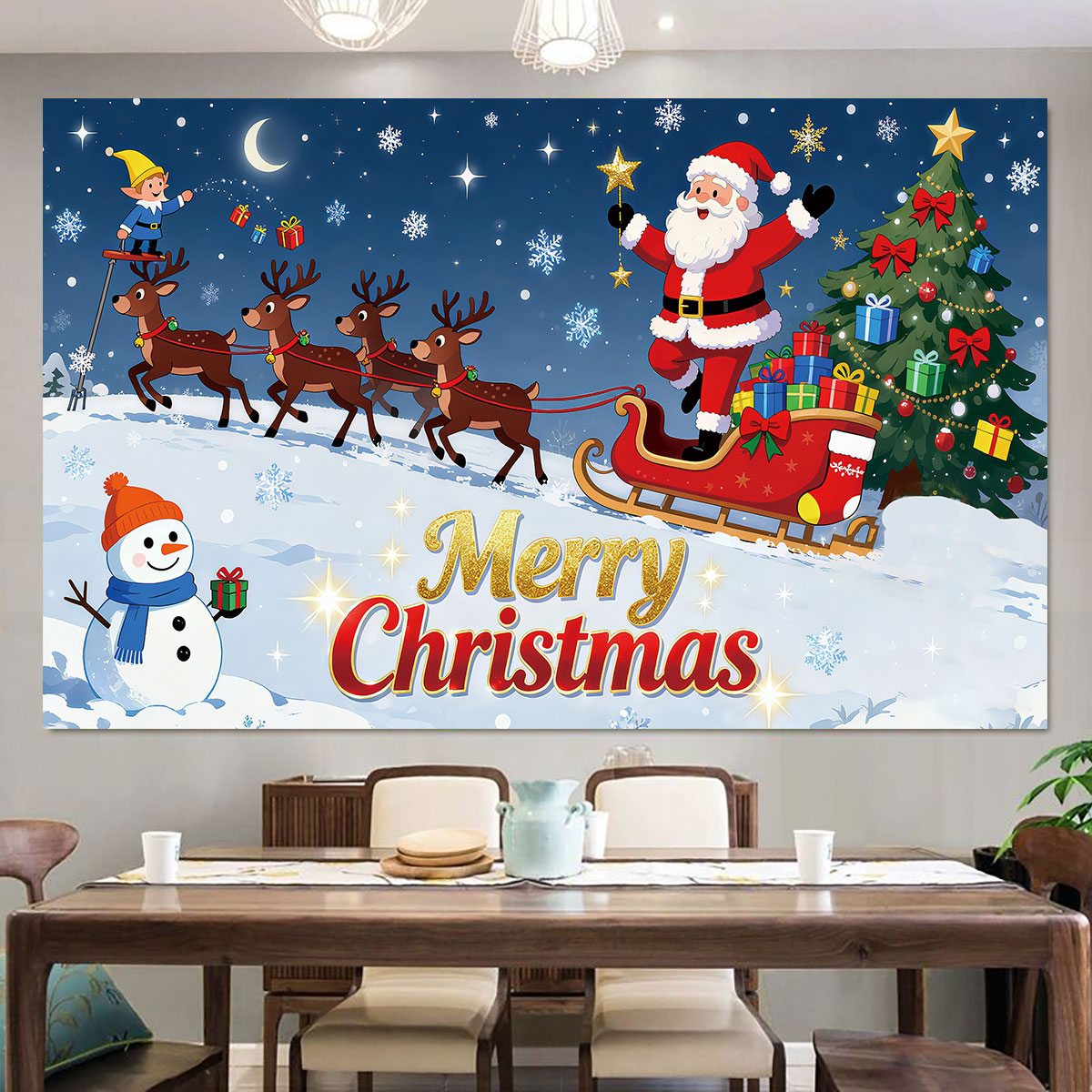 1 Stück Weihnachtself Santa Sc – Snowflake Window Decal Bewertung und Preis