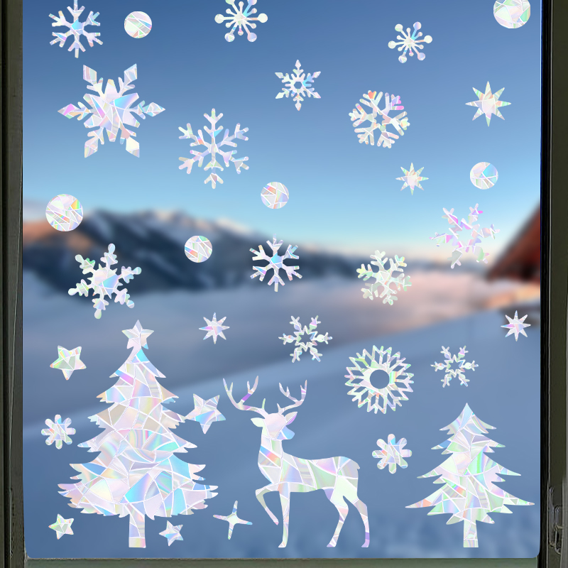 1set Weihnachten Schneeflocke  – Snowflake Window Decal Bewertung und Preis