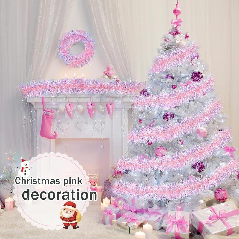 1/3/5 Stück 2M Rosa Weihnachts – Tinsel Garland Decoration Bewertung und Preis