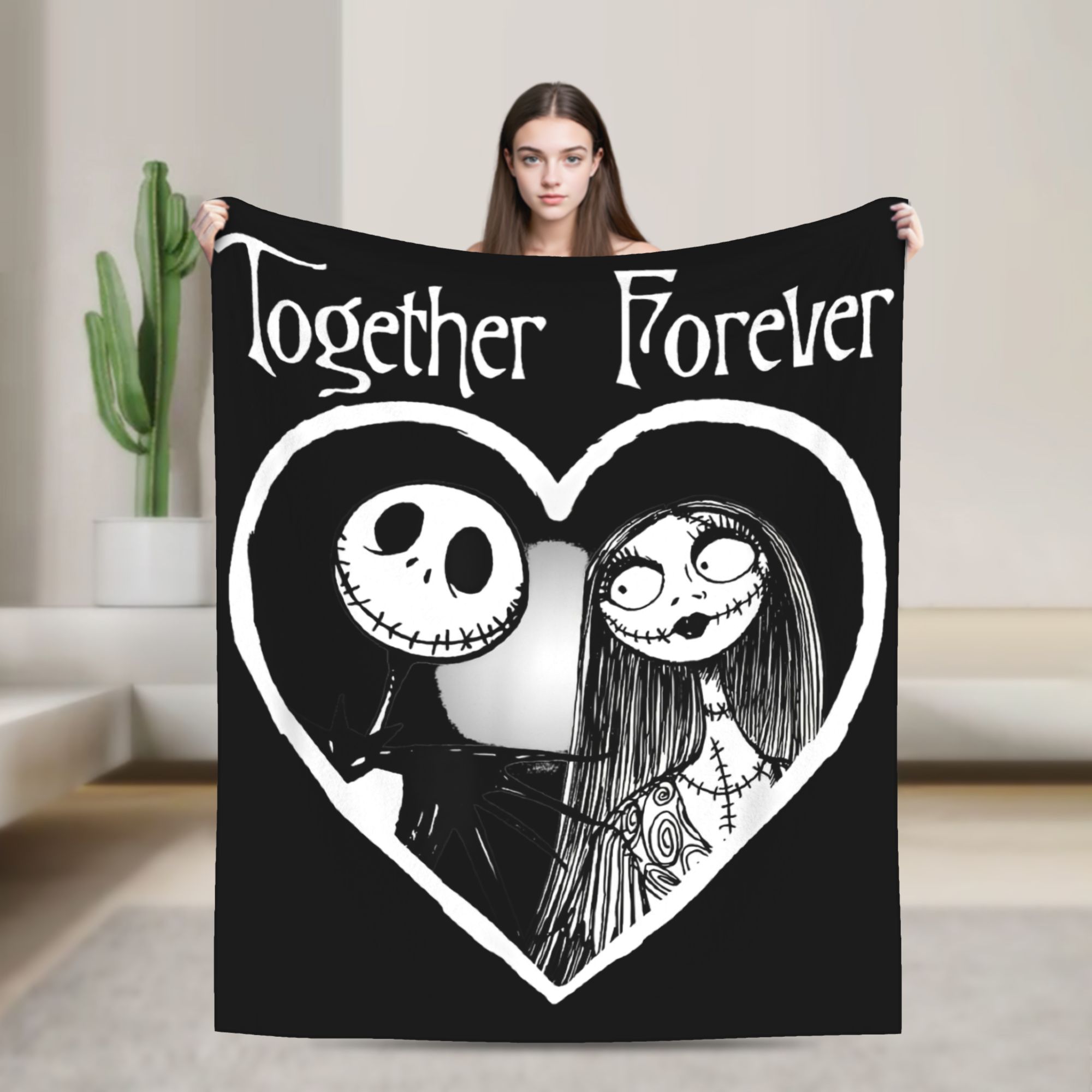 Jack Skellington Together Fore – Christmas Throw Blanket Bewertung und Preis