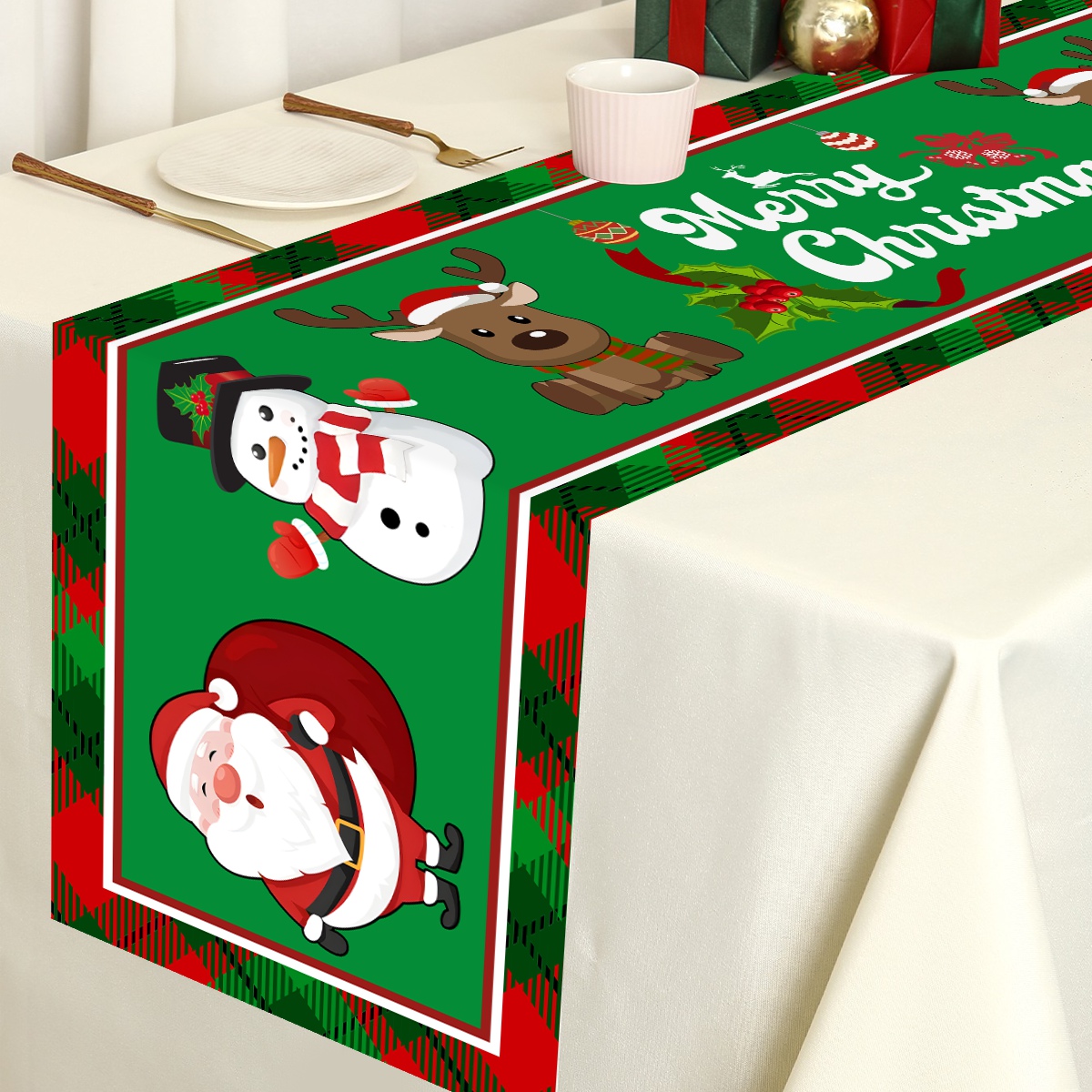 Weihnachten Santa Claus Polyes – Christmas Table Runner Bewertung und Preis