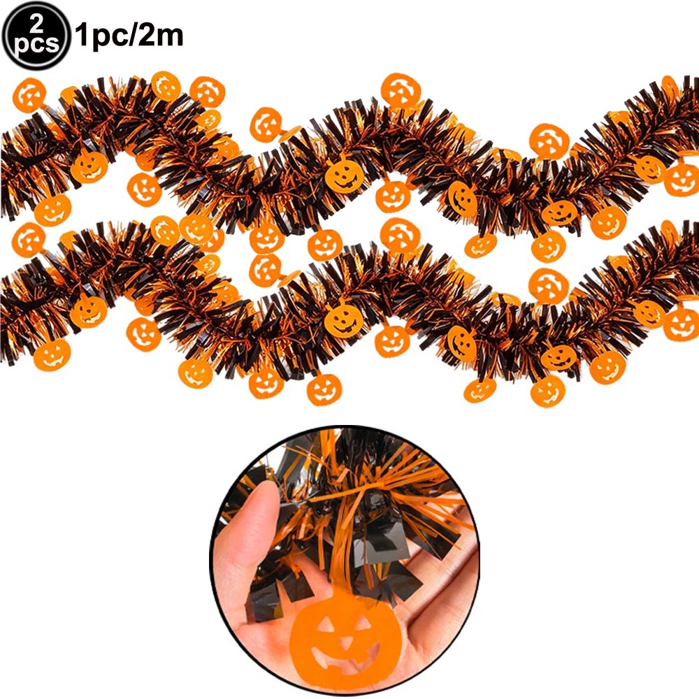Halloween-Folienfransen-Vorhan – Tinsel Garland Decoration Bewertung und Preis