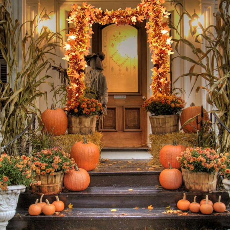 2 Stück Thanksgiving Herbst Ah – Tinsel Garland Decoration Bewertung und Preis