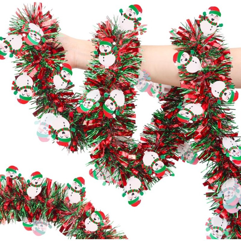 2M Rot-Grüne Weihnachts-Lamett – Tinsel Garland Decoration Bewertung und Preis