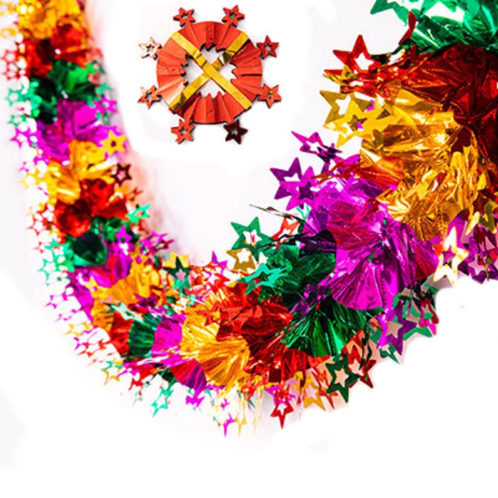 3D Weihnachts-Foliengirlanden  – Tinsel Garland Decoration Bewertung und Preis