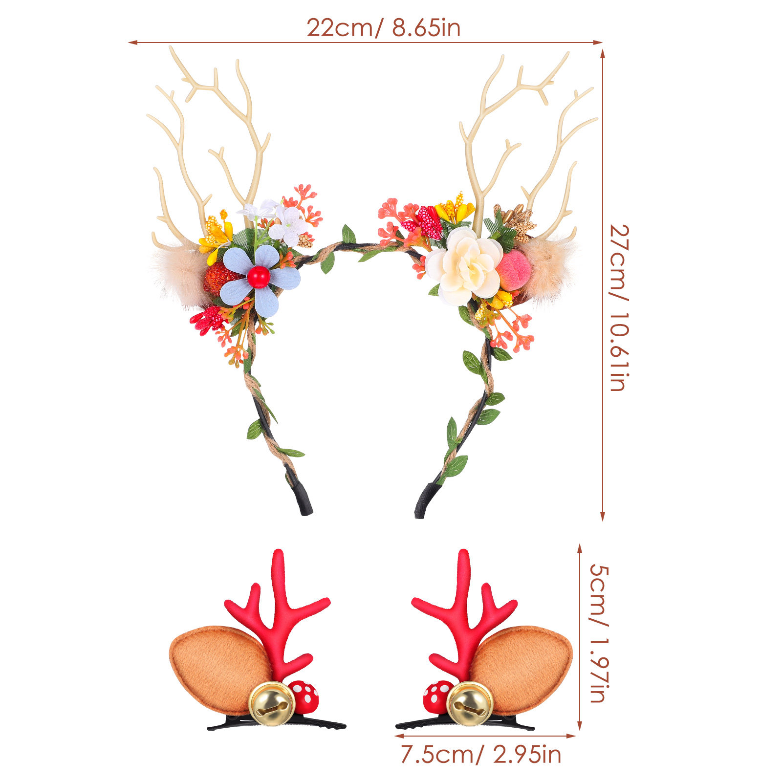1 Set Geweih-Stirnband für Dam – Reindeer Antlers Headband Bewertung und Preis