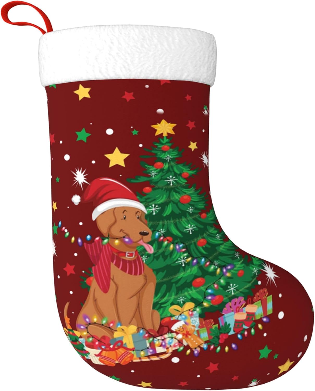 Weihnachts-Hunde-Licht-Design, – Christmas Stocking Hanging Bewertung und Preis