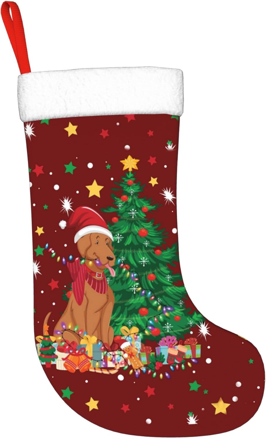 Weihnachts-Hunde-Licht-Design, – Christmas Stocking Hanging Bewertung und Preis