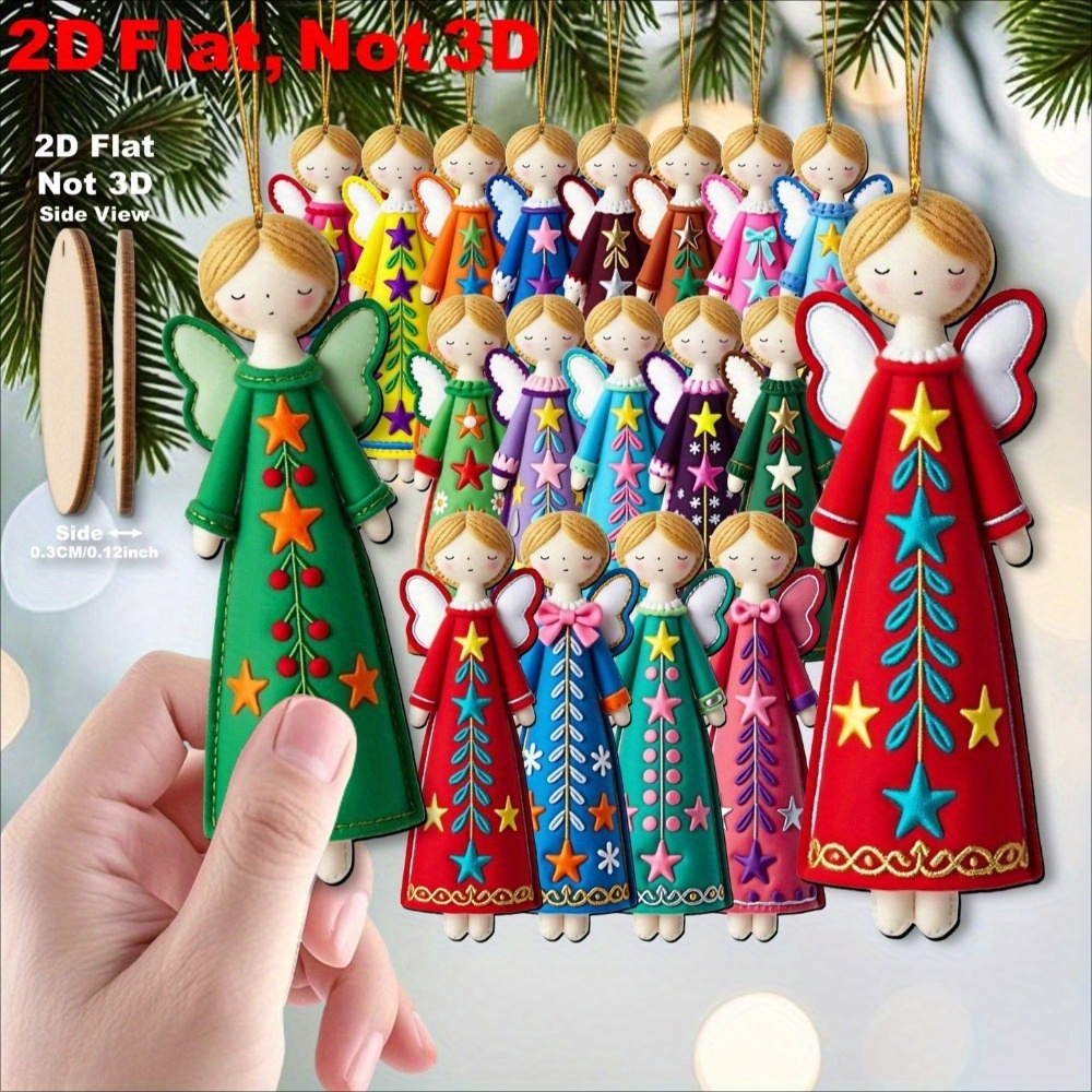 16 Stück bunte Engelsdekoratio – Star Tree Topper Bewertung und Preis