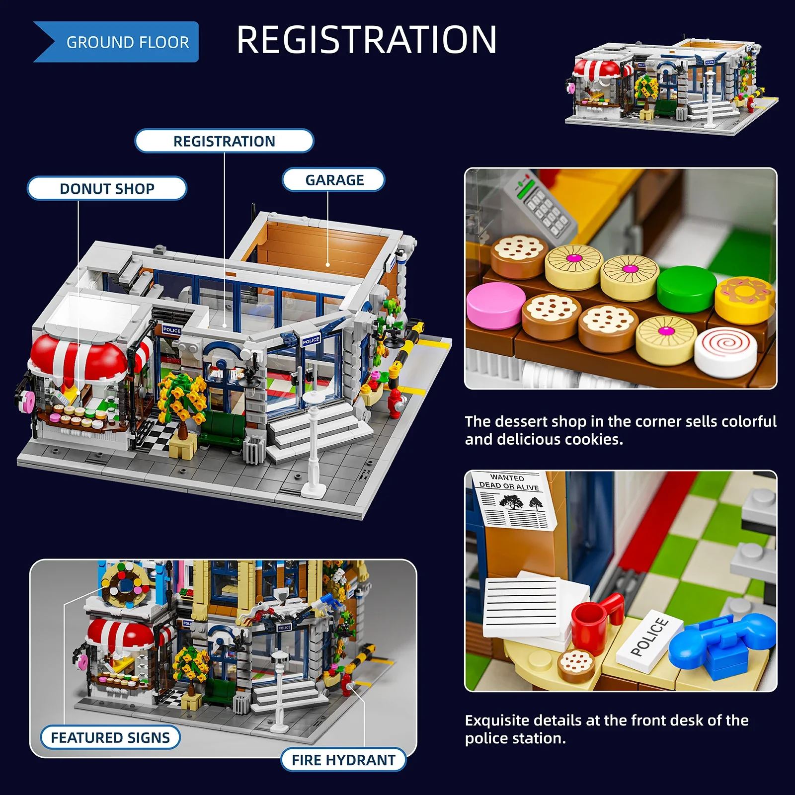 Klemmbausteine Polizeistation  – Lego Set City Bewertung und Preis
