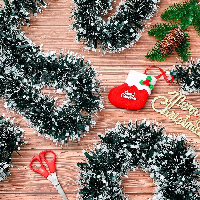 2/20m Weihnachtsband-Girlande, – Tinsel Garland Decoration Bewertung und Preis