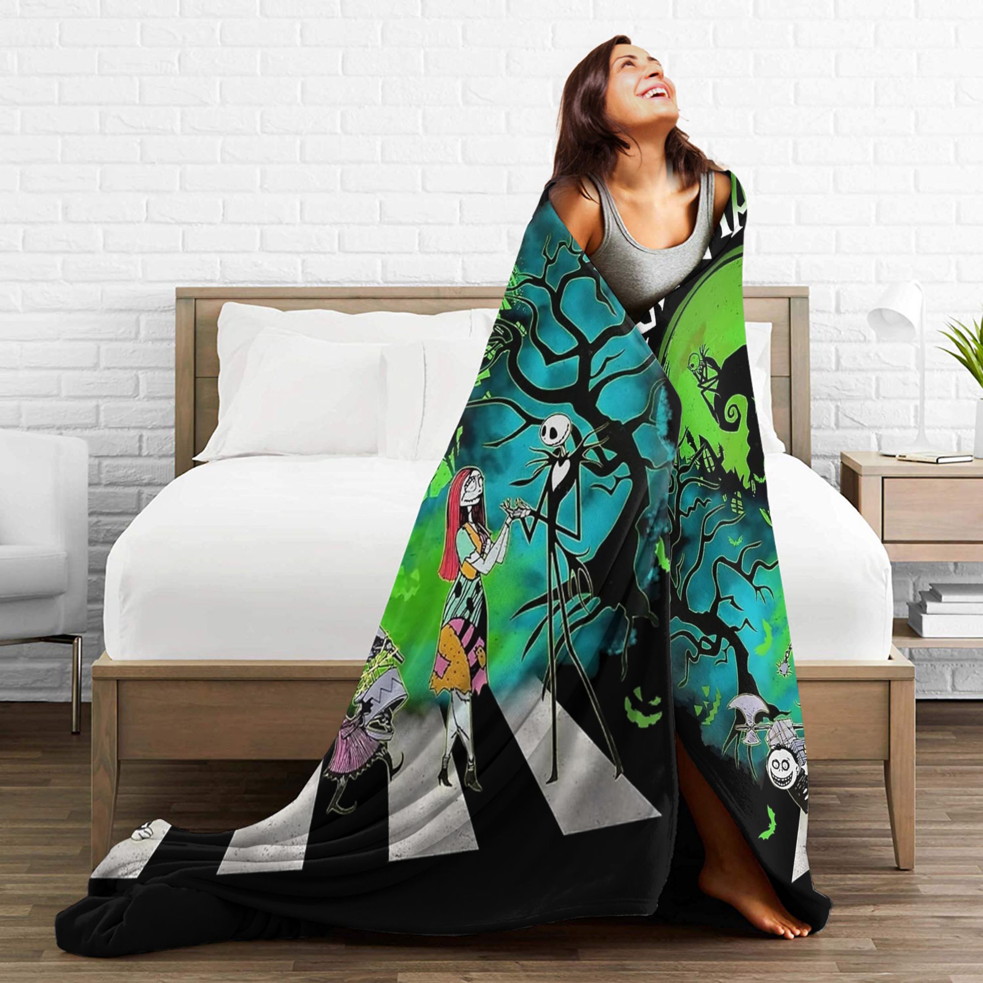 Oogie Boogie Man Nightmare Bef – Christmas Throw Blanket Bewertung und Preis